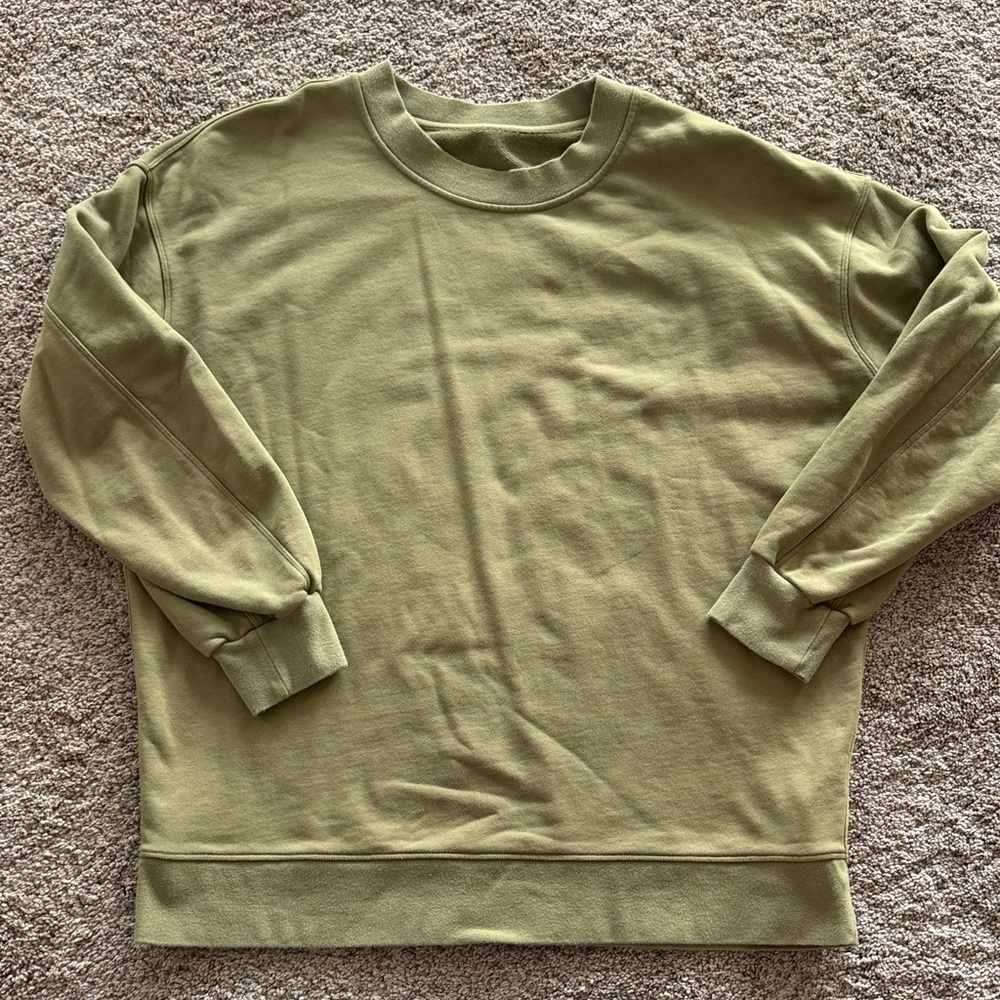 lululemon athletica Olive Crewneck Sweater